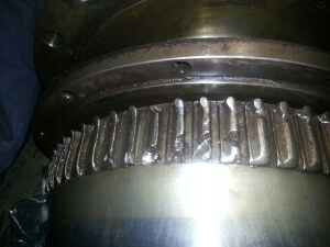 Damaged Shaft Coupling